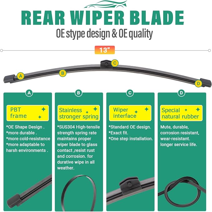26" 16" 13" Windshield Wiper Blades Replacement - Image 4