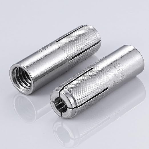 Wensilon 1/4"-20 Premium Stainless Steel Drop in Anchors Assortment, Knurled - Image 3
