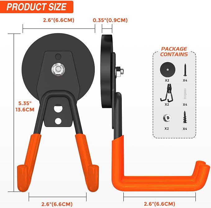 Extra Strong Magnetic Hooks for Hanging Heavy Duty, 2.6in Large Industrial - Image 3