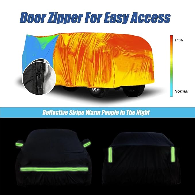 Waterproof Car Covers for 2020-2024 Land Rover Defender 90 2-Door Custom Heavy - Image 6