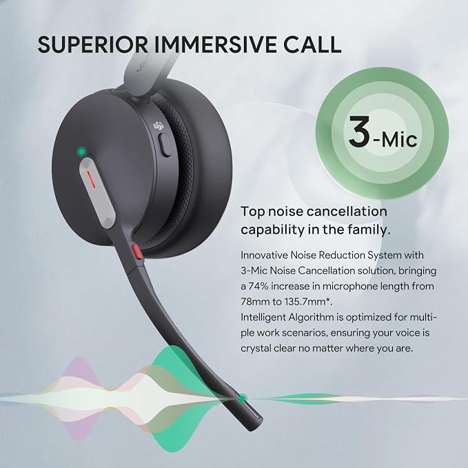 Yealink BH70 with Stand, Wireless Bluetooth Headset with Microphone - Image 7