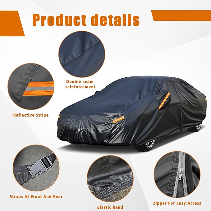 Kayme 7 Layers Car Cover Custom Fit - Image 6