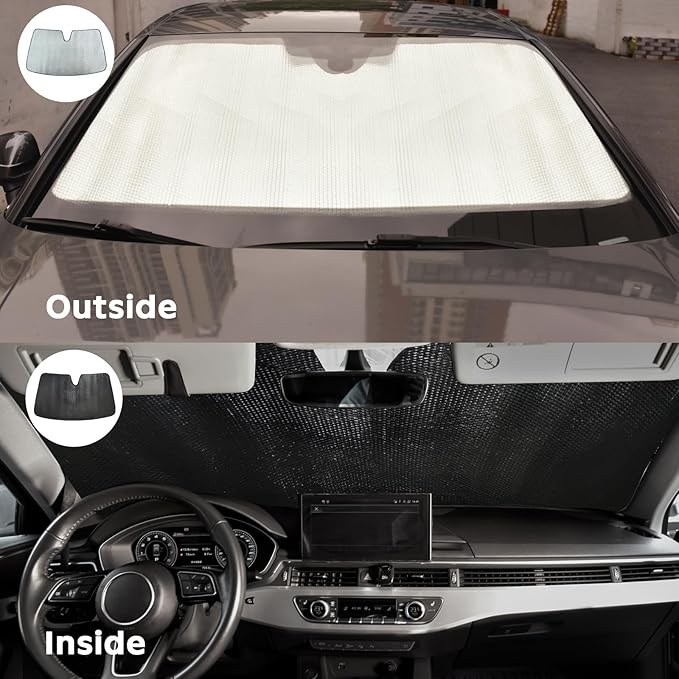 Windshield Sun Shade for Audi A4 2017-2024 - Image 7