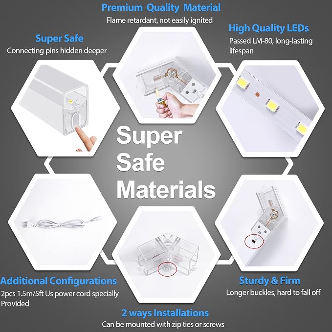 MODERN Hexagon Garage Light: Higher Brightness 720W 86400 Lumens Hexagon Led - Image 3