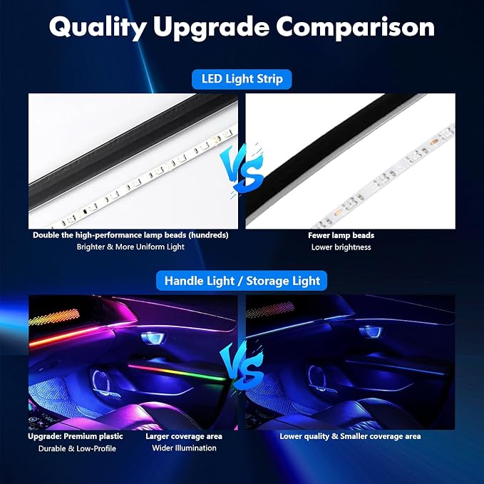 2025 Upgraded Dreamcolor Acrylic Interior Car LED Strip Light - Image 7