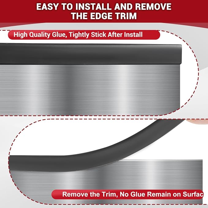Rubber Edge Trim, 1/16" Self Adhesive Flexible U Channel Edge Protecter - Image 5