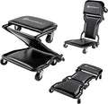 Powerbuilt 42-Inch Triplex Folding Creeper, Rolling Seat, and Brake Stool by PowerbuiltTools