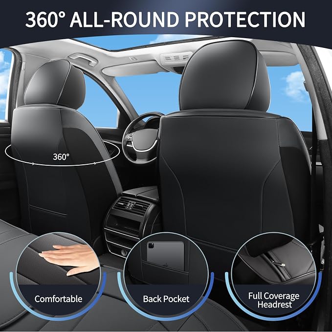 Car Seat Covers, 5 Seats Automotive Seat Covers, Breathable Car Seat Protector - Image 5