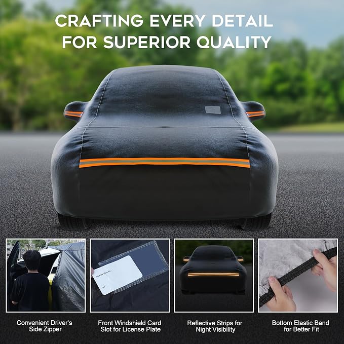 Sedan Car Cover Waterproof All Weather - Image 4