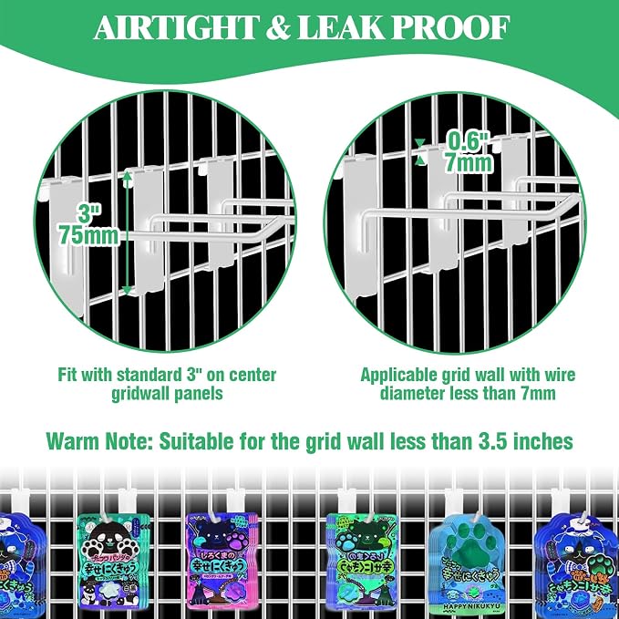 40Pcs 6" Gridwall Display Hooks Assortment Set, Wire Diameter 5mm/ 0.2” - Image 6
