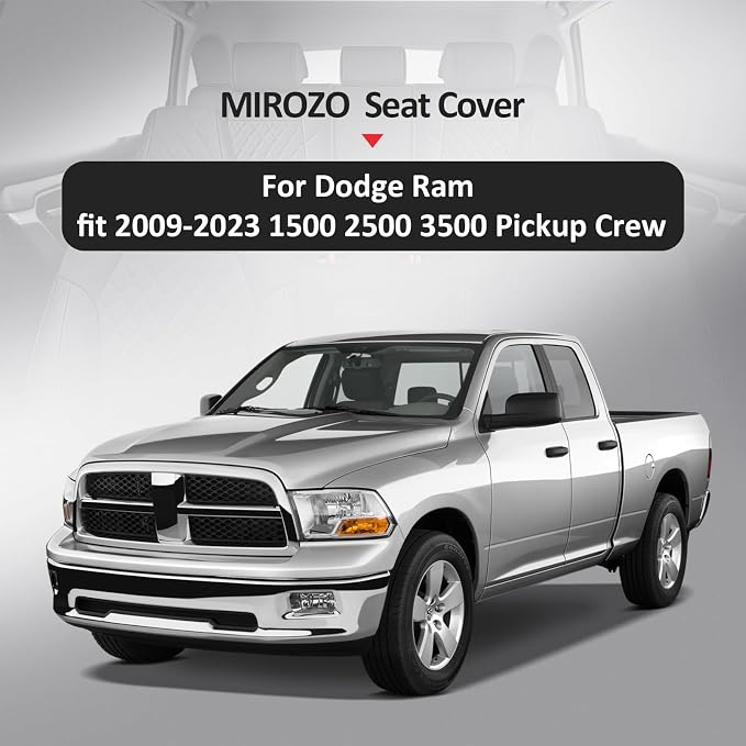 MIROZO Dodge Ram Seat Covers Full Set - Image 6