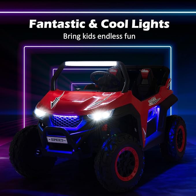 Costzon 2-Seater Ride on Car for Kids, 12V Kids' Electric Vehicles w/Remote - Image 2