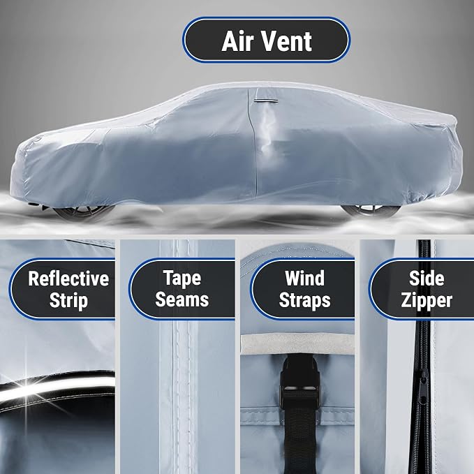 iCarCover Custom Car Cover for 2007-2011 Saturn Sky, Waterproof All-Weather - Image 5