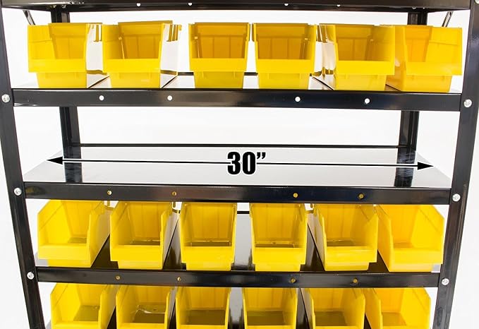 Erie Tools TLPB60 60 Parts Bin Shelving Organize - Image 8
