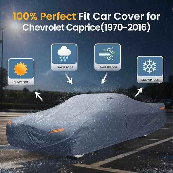 Waterproof Chevrolet Caprice Car Cover - Image 3
