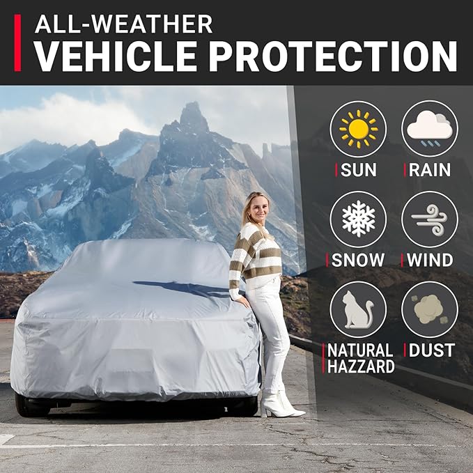 iCarCover Custom Car Cover for 1976-1994 Alfa Romeo Spider, Waterproof All - Image 2