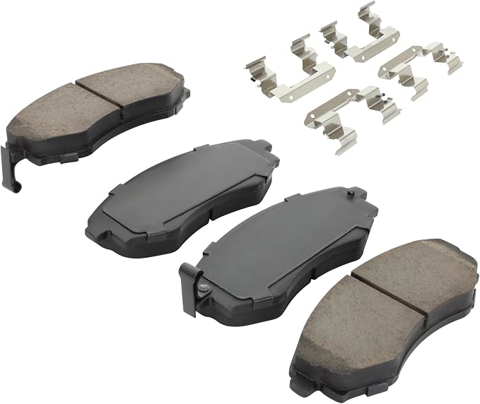 Premium Semi-Metallic Front Brake Pads Compatible - Image 2