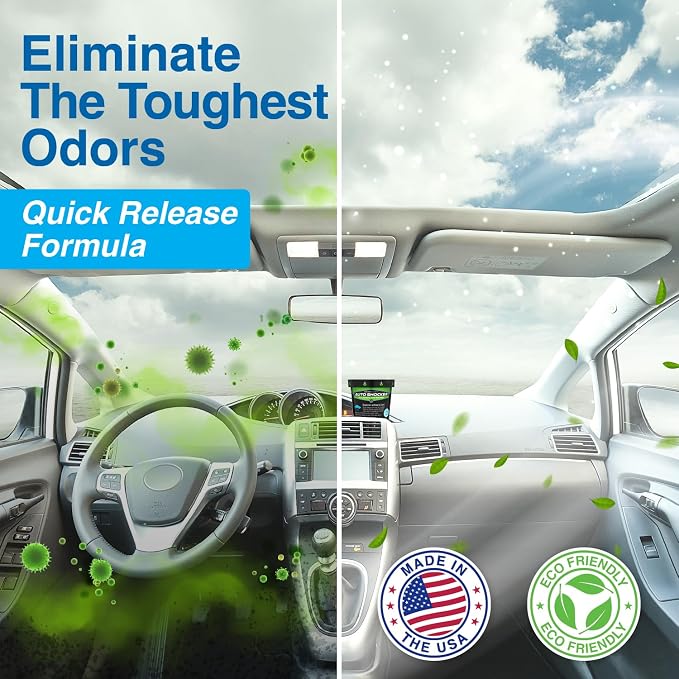 Auto Shocker Strong Car Odor Eliminator, Eco-Friendly Chlorine Dioxide Odor Bomb - Image 2