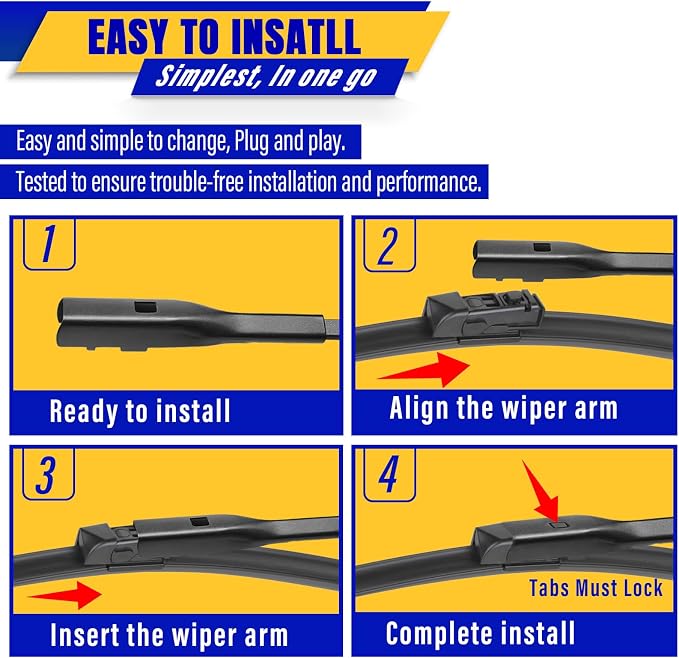 3 wipers Replacement for 2018-2023 Subaru crosstrek/2017-2023 Subaru Impreza - Image 8