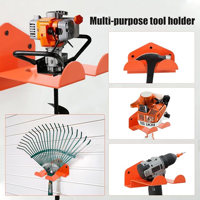 4Pack Weedeater Hanger Wall Mounted Grass Trimmer Rack Heavy Duty Garden Tool - Image 6