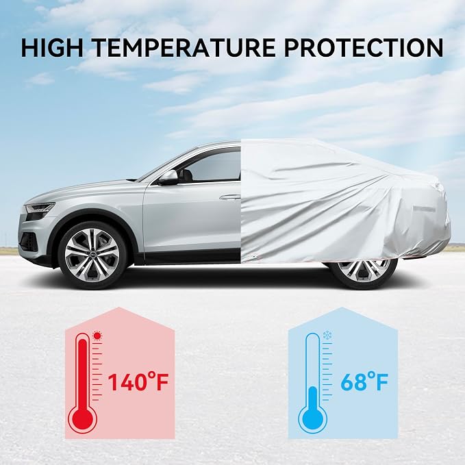 Car Cover Compatible with Dodge Charger 2006-2024/Honda Accord 2001-2024 - Image 4