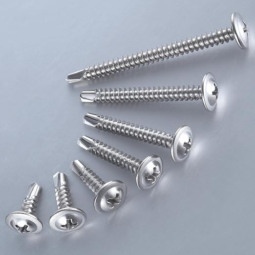 Wensilon #10×2”for Sheet Metal Self-Tapping Screws 410 Stainless Steel Truss - Image 4