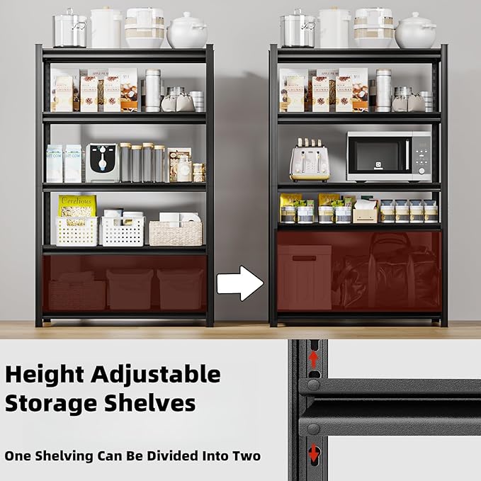 62" W x 24" D x 84" H Garage Shelving Heavy Duty Metal Shelving 3500LBS Storage - Image 7