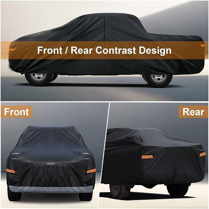 Kayme Truck Cover Custom Fit Nissan Frontier King/Crew Cab Short Bed. Full - Image 5