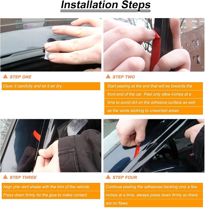 Wind Deflector Compatible with 1997-2001 Honda CRV Smoke Sun/Rain Guards Window - Image 5