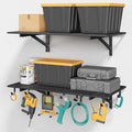 2-Pack 2x4ft Garage Shelving Wall Mounted, 400LB Capacity by Jusgym