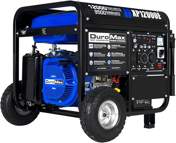 DuroMax Gas Powered Portable 12000 Watt-Electric Start-Home Back Up & RV Ready - Image 2