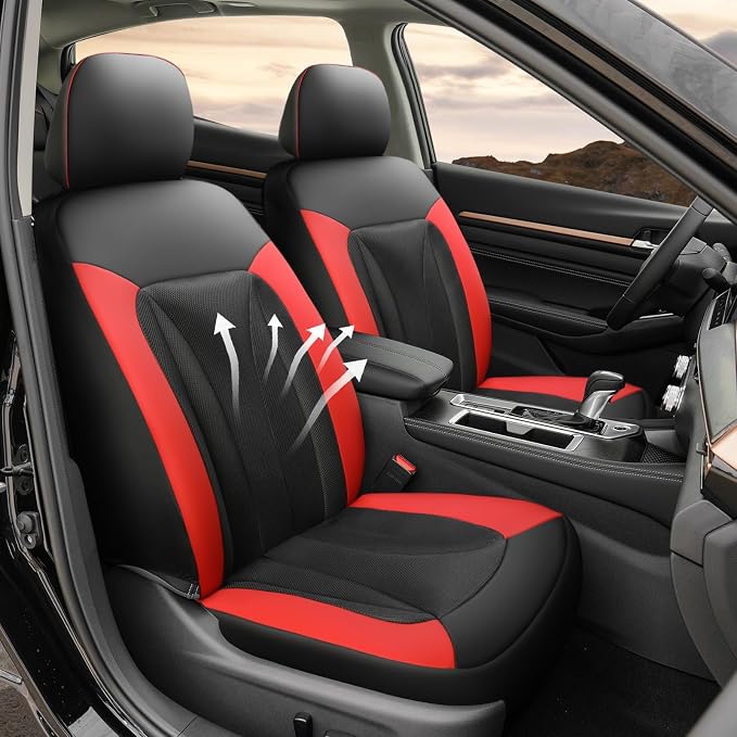 GIANT PANDA Front Seat Cover for Nissan, 3D Air Mesh Car Seat Covers Custom Fit - Image 2
