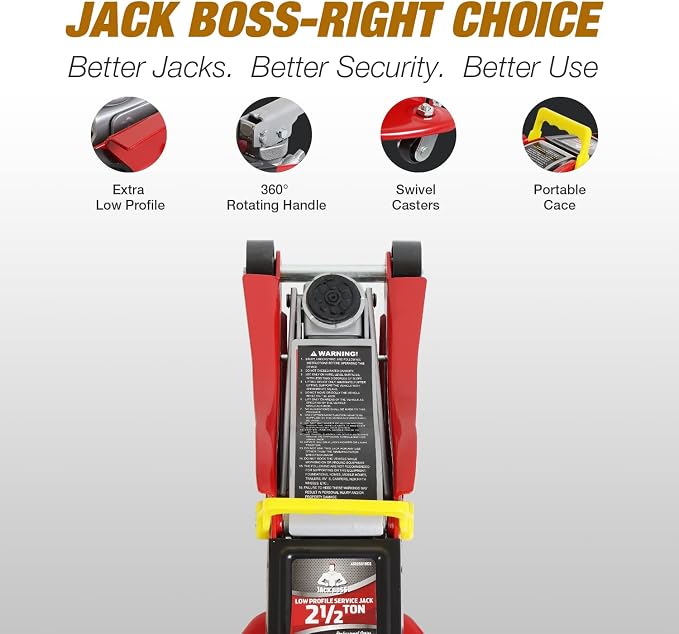 Floor Jack 2.5 Ton Hydraulic Low Profile Trolley Car Jack - Image 2