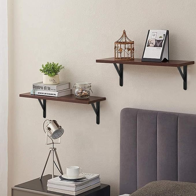 24 Pack L8 x H 6" Black Heavy Duty Shelf Brackets - Image 6