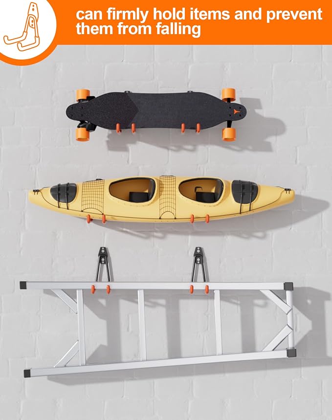 QcoQce 9 Pack Heavy Duty Hooks, Garage Wall Storage - Image 6
