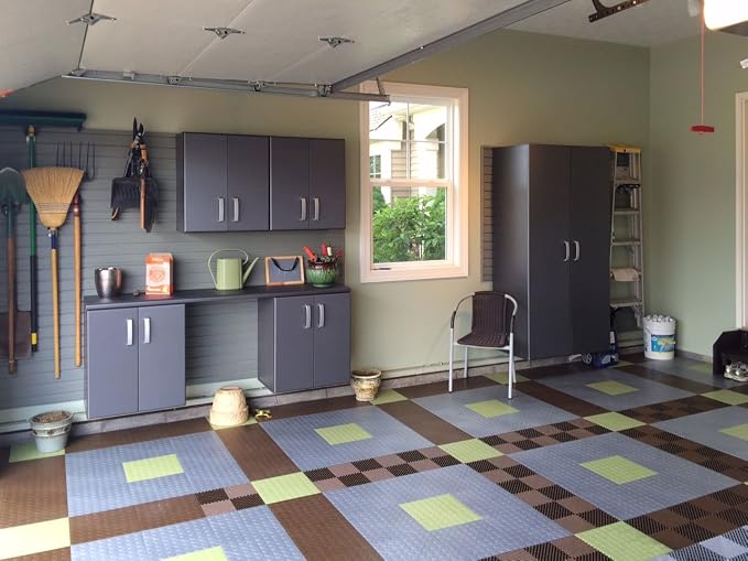 Big Floors RaceDeck CircleTrac, Interlocking Non-Slip Garage Flooring Tile - Image 3