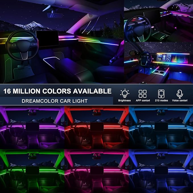 Acrylic Interior Car LED Strip Light - Image 3