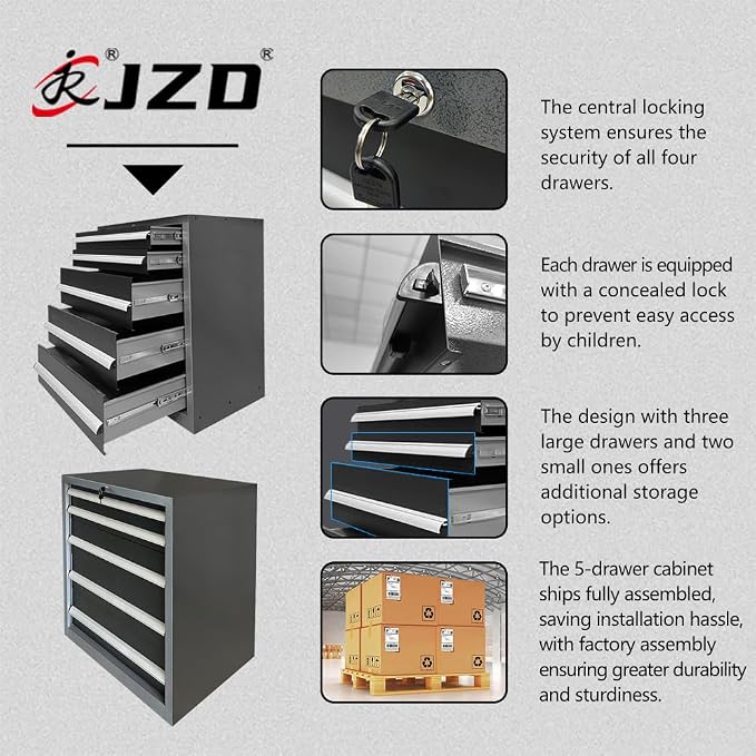 JZD Metal Garage Cabinet System, Tool Cabinets - Image 5