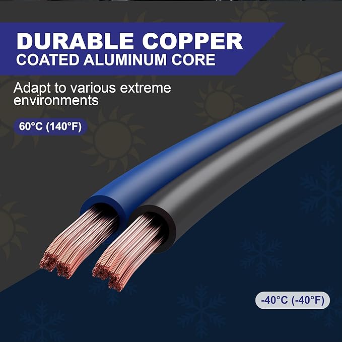 Heavy Duty Jumper Cables, 0 Gauge 25 Feet 1000Amp Booster Cables, UL Listed - Image 3