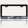Snow Mountains License Plate Frame Starry Sky Mountain Forest License Plate by RTINRAN