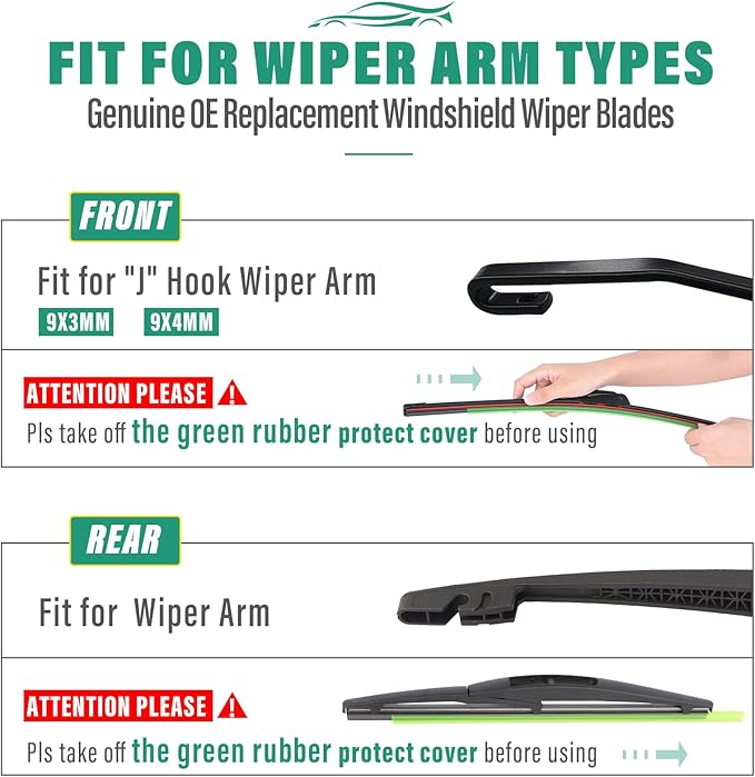 26" 16" 10" Windshield Wiper Blades Replacement - Image 8