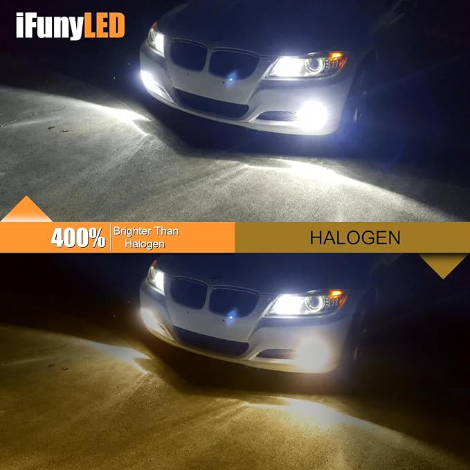 P13W 12277 LED Bulbs, Super Bright SH23W Fog Light 6500K Cool White - Image 2