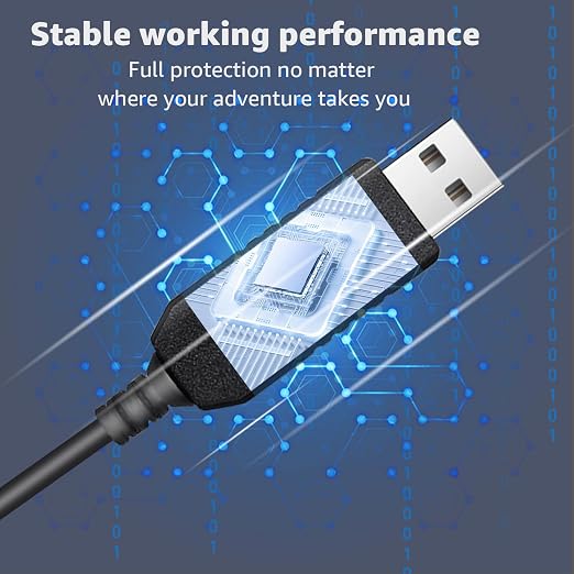 4.92FT USB to RJ11 Plug Cable, USB 5V-12V Power Cable, Radar Detector Cable - Image 2