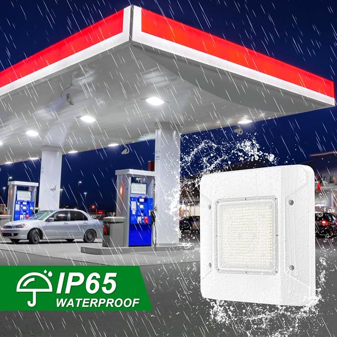 OSTEK LED Gas Station Canopy Light, 150W Carport Ceiling Light 5700K, Outdoor - Image 5