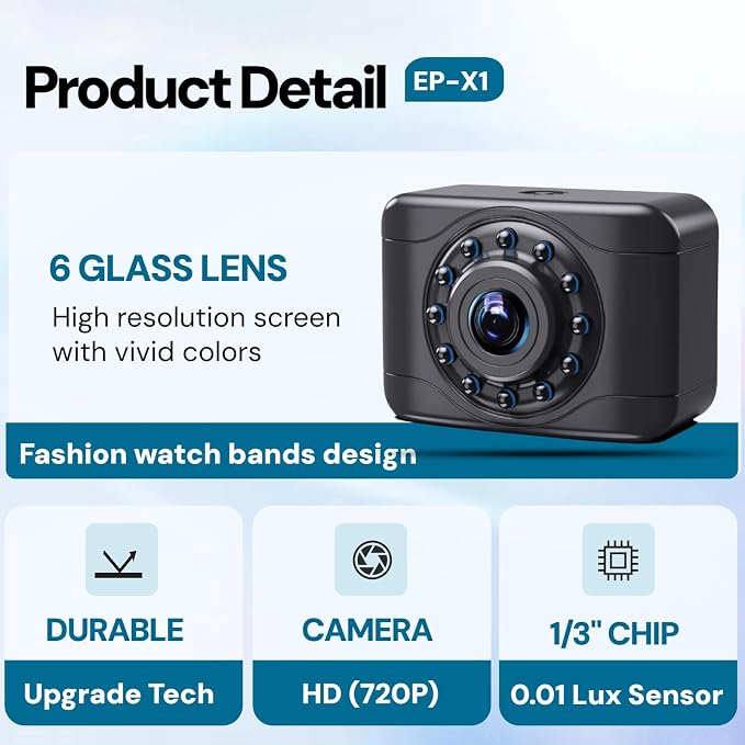 X1P HD Backup Camera License Plate Rear View Camera - Image 2