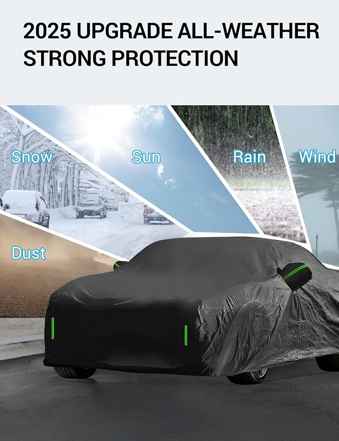 Proadsy 2025 Upgrade 6 Layers Car Cover Custom Fit - Image 3
