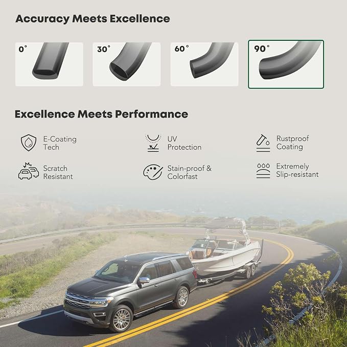 YHTAUTO 4 Inch Running Boards Side Step Bars Fit Chevy & GMC Models - Image 5