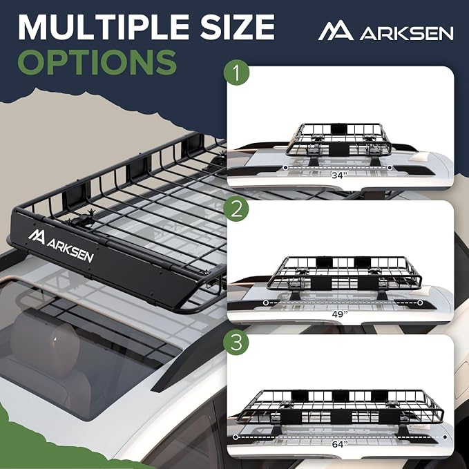 ARKSEN 64 x 39 x 5 Inch Universal Roof Rack - Image 5