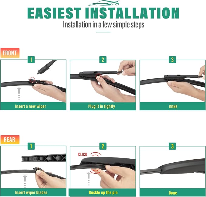 26" 22" 11" Windshield Wiper Blades Replacement - Image 8