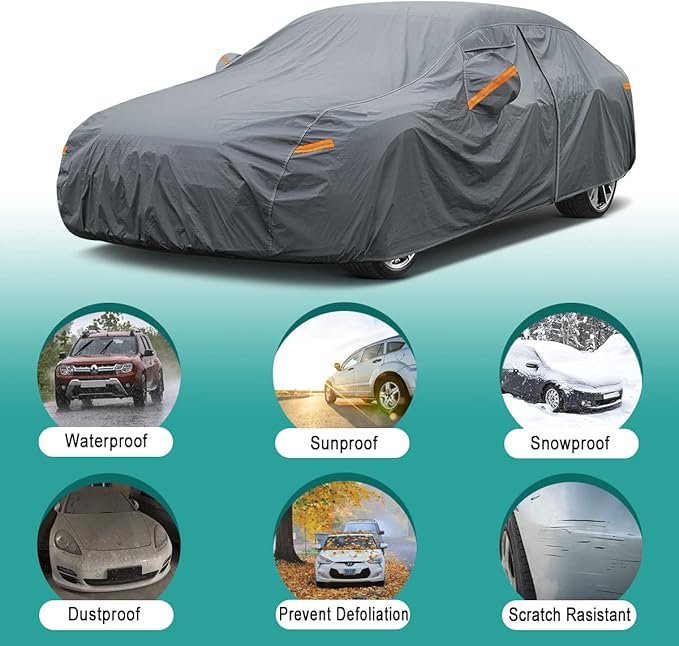 Premium Car Cover Custom Fit Tesla Model 3, 16 Layers Heavy Duty Car Cover - Image 4